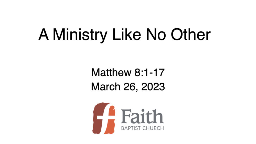 A Ministry Like No Other Image