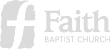 Faith Baptist Church Wide Light Gray Logo